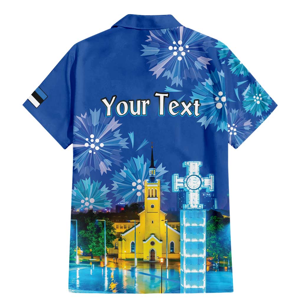 Personalized Estonian Restoration of Independence Family Matching Mermaid Dress and Hawaiian Shirt Freedom Square Tallinn Capital