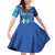 Personalized Estonian Restoration of Independence Family Matching Off Shoulder Short Dress and Hawaiian Shirt Freedom Square Tallinn Capital
