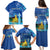 Personalized Estonian Restoration of Independence Family Matching Puletasi and Hawaiian Shirt Freedom Square Tallinn Capital