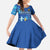 Personalized Estonian Restoration of Independence Family Matching Short Sleeve Bodycon Dress and Hawaiian Shirt Freedom Square Tallinn Capital