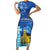 Personalized Estonian Restoration of Independence Family Matching Short Sleeve Bodycon Dress and Hawaiian Shirt Freedom Square Tallinn Capital
