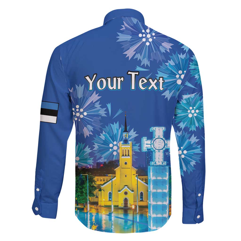 Personalized Estonian Restoration of Independence Family Matching Summer Maxi Dress and Hawaiian Shirt Freedom Square Tallinn Capital