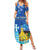 Personalized Estonian Restoration of Independence Family Matching Summer Maxi Dress and Hawaiian Shirt Freedom Square Tallinn Capital