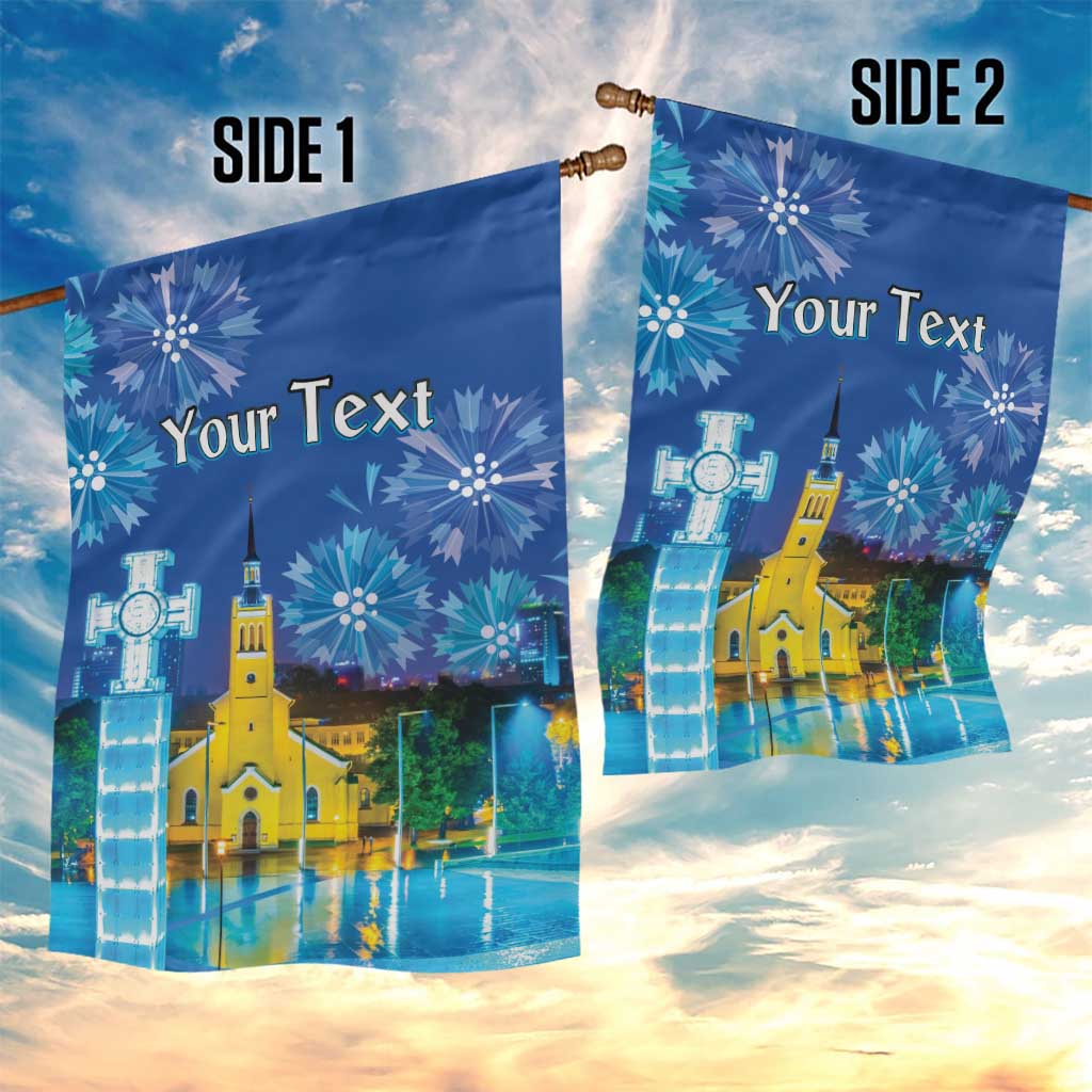 Personalized Estonian Restoration of Independence Garden Flag Freedom Square Tallinn Capital