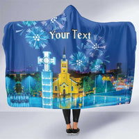 Personalized Estonian Restoration of Independence Hooded Blanket Freedom Square Tallinn Capital