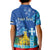 Personalized Estonian Restoration of Independence Kid Polo Shirt Freedom Square Tallinn Capital
