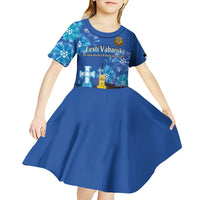 Personalized Estonian Restoration of Independence Kid Short Sleeve Dress Freedom Square Tallinn Capital