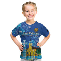 Personalized Estonian Restoration of Independence Kid T Shirt Freedom Square Tallinn Capital