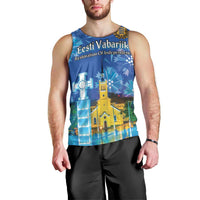 Personalized Estonian Restoration of Independence Men Tank Top Freedom Square Tallinn Capital