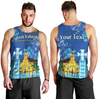 Personalized Estonian Restoration of Independence Men Tank Top Freedom Square Tallinn Capital