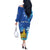 Personalized Estonian Restoration of Independence Off The Shoulder Long Sleeve Dress Freedom Square Tallinn Capital