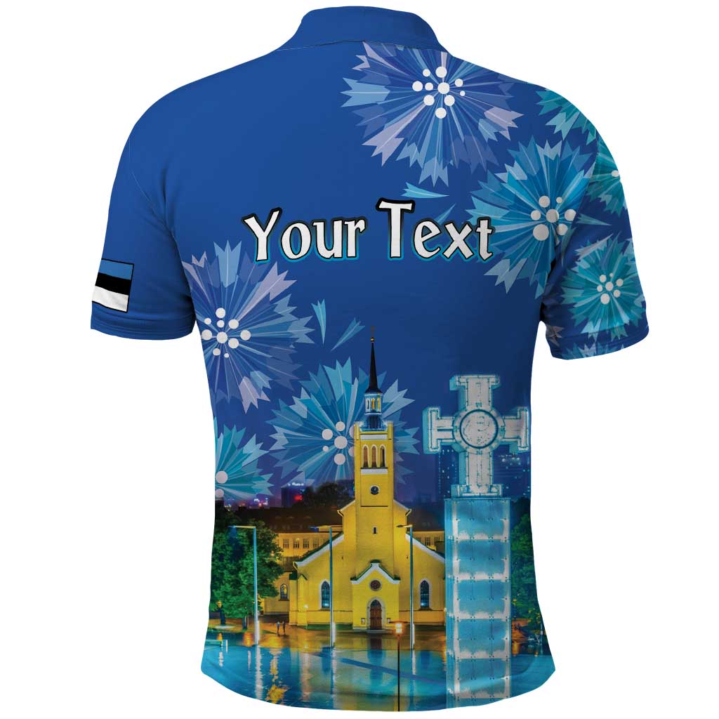 Personalized Estonian Restoration of Independence Polo Shirt Freedom Square Tallinn Capital