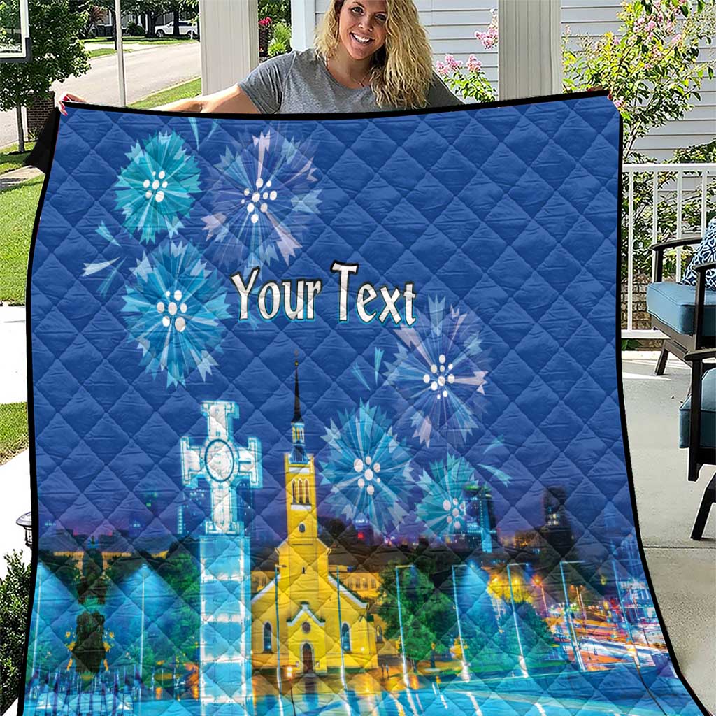 Personalized Estonian Restoration of Independence Quilt Freedom Square Tallinn Capital