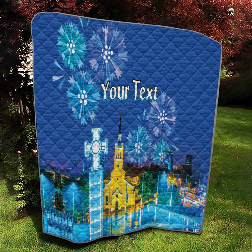 Personalized Estonian Restoration of Independence Quilt Freedom Square Tallinn Capital