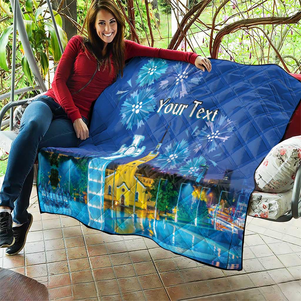 Personalized Estonian Restoration of Independence Quilt Freedom Square Tallinn Capital