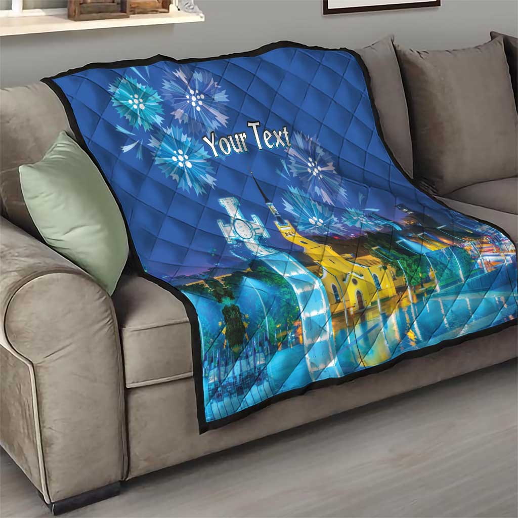 Personalized Estonian Restoration of Independence Quilt Freedom Square Tallinn Capital