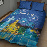 Personalized Estonian Restoration of Independence Quilt Bed Set Freedom Square Tallinn Capital