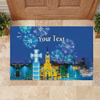 Personalized Estonian Restoration of Independence Rubber Doormat Freedom Square Tallinn Capital
