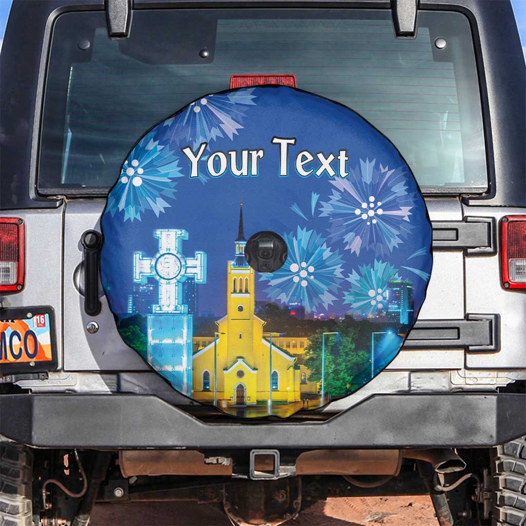 Personalized Estonian Restoration of Independence Spare Tire Cover Freedom Square Tallinn Capital