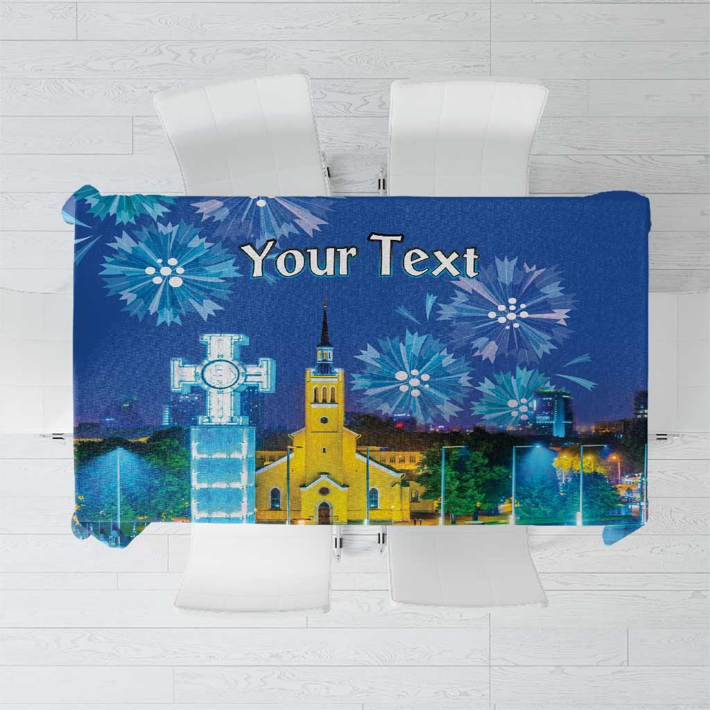 Personalized Estonian Restoration of Independence Tablecloth Freedom Square Tallinn Capital