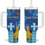 Personalized Estonian Restoration of Independence Tumbler With Handle Freedom Square Tallinn Capital