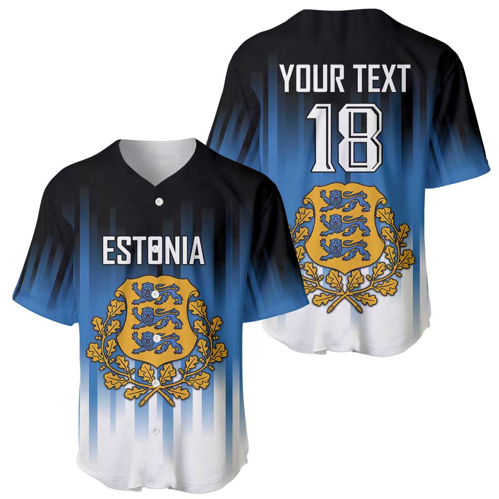 Custom Estonia Football Baseball Jersey Come On Kalevipojad