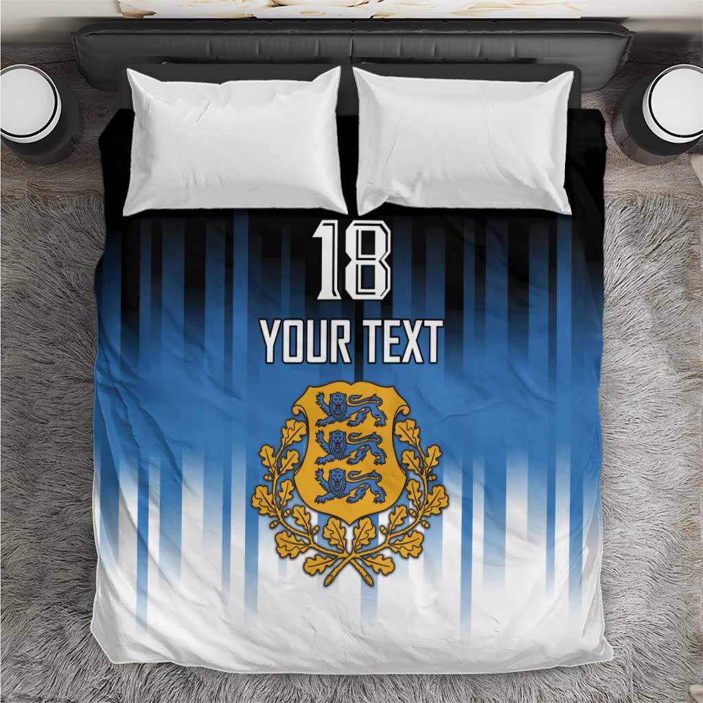 Custom Estonia Football Bedding Set Come On Kalevipojad