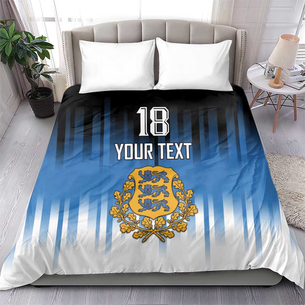 Custom Estonia Football Bedding Set Come On Kalevipojad