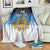 Custom Estonia Football Blanket Come On Kalevipojad