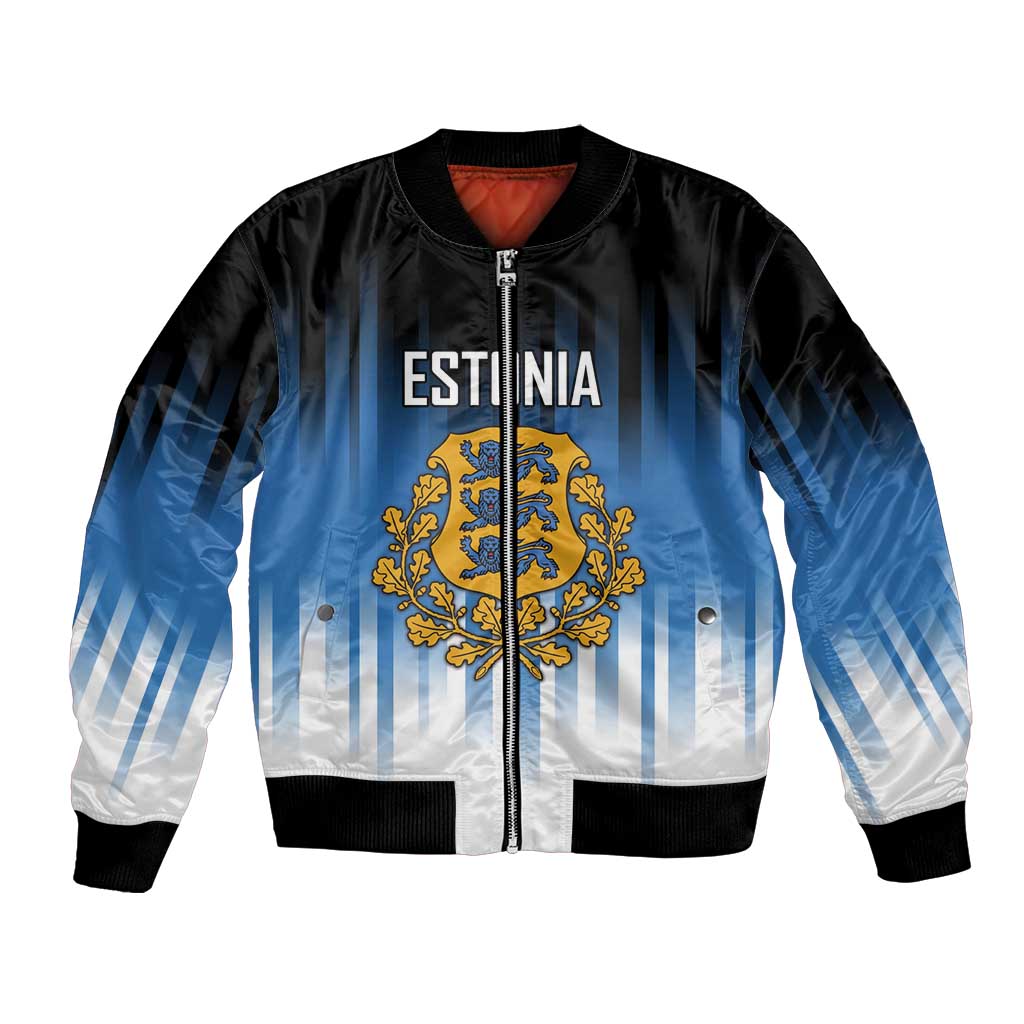 Custom Estonia Football Bomber Jacket Come On Kalevipojad