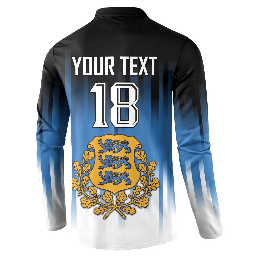 Custom Estonia Football Button Sweatshirt Come On Kalevipojad