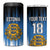 Custom Estonia Football 4 in 1 Can Cooler Tumbler Come On Kalevipojad