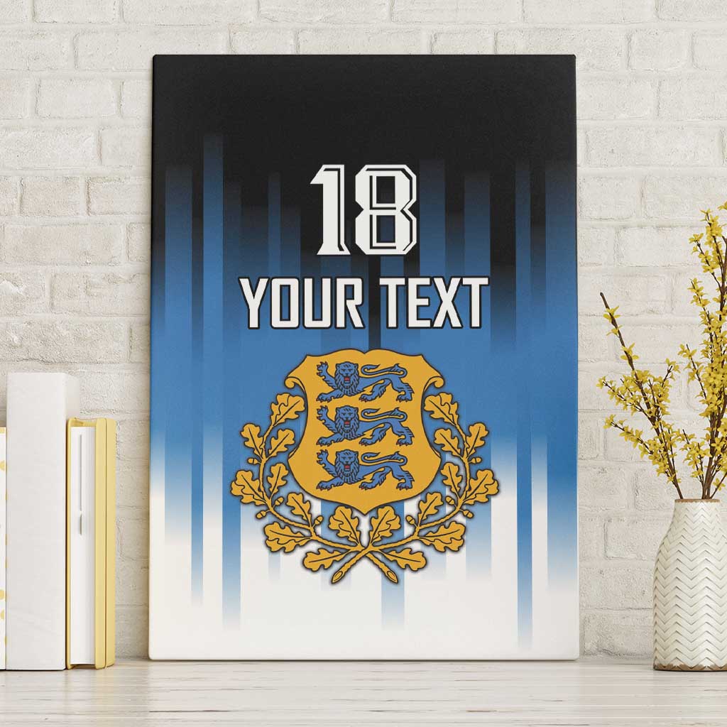 Custom Estonia Football Canvas Wall Art Come On Kalevipojad