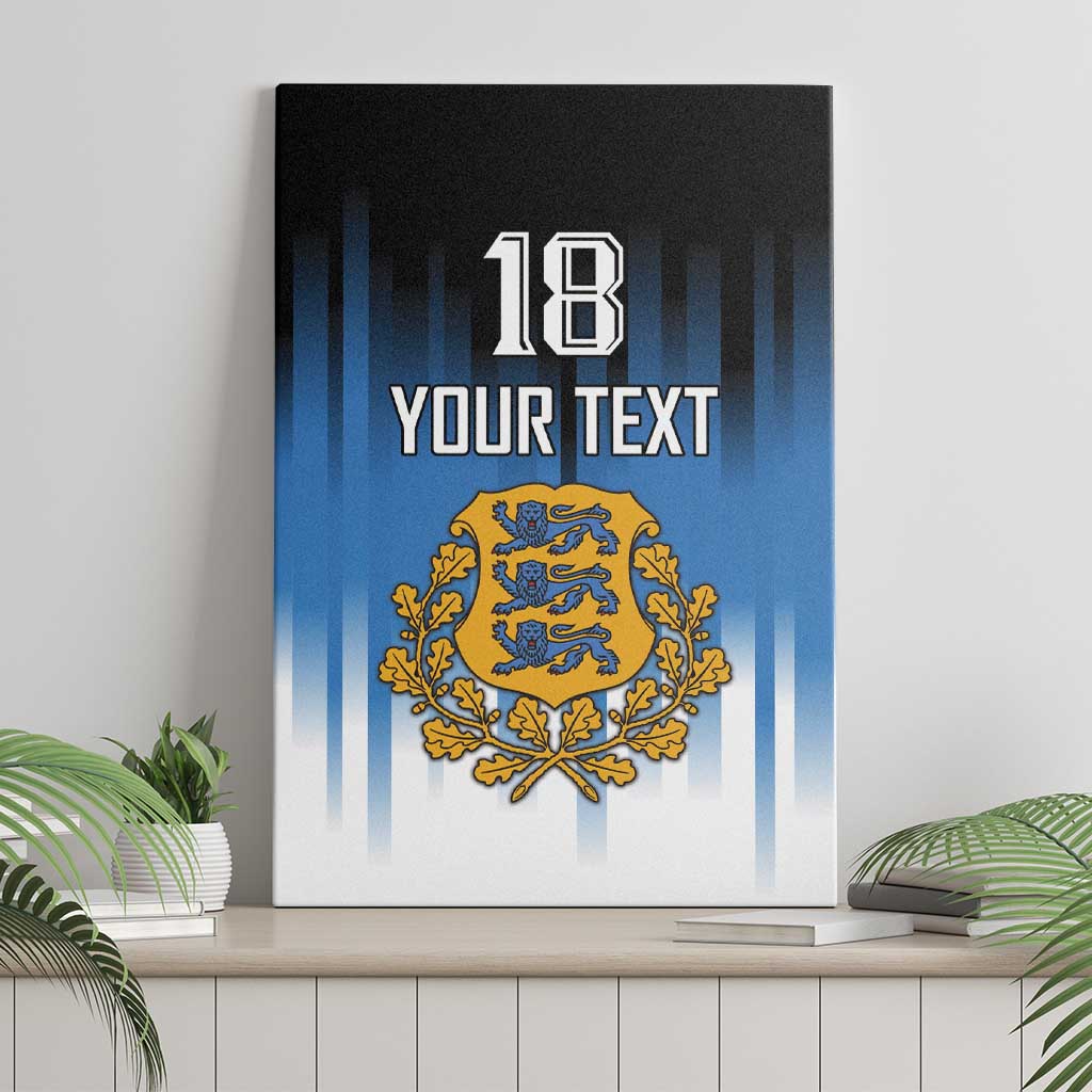 Custom Estonia Football Canvas Wall Art Come On Kalevipojad
