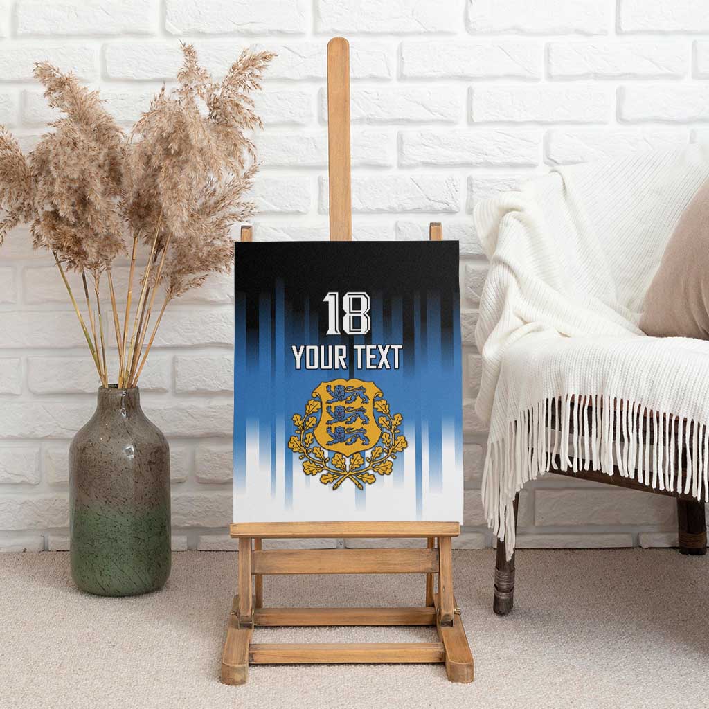 Custom Estonia Football Canvas Wall Art Come On Kalevipojad