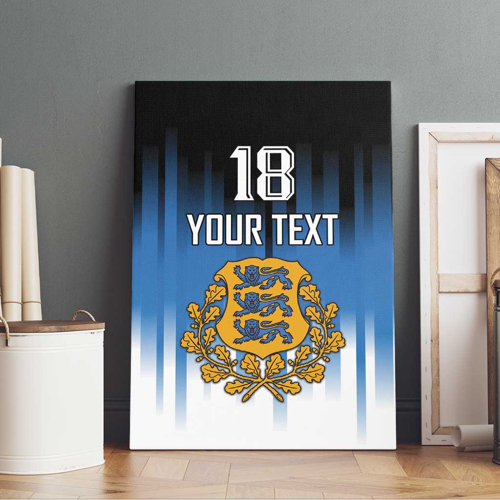 Custom Estonia Football Canvas Wall Art Come On Kalevipojad
