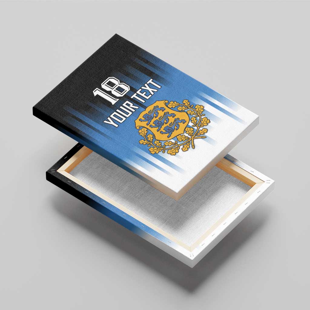 Custom Estonia Football Canvas Wall Art Come On Kalevipojad