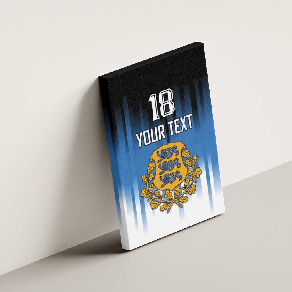 Custom Estonia Football Canvas Wall Art Come On Kalevipojad