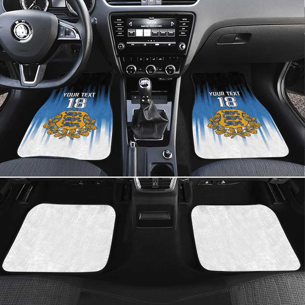 Custom Estonia Football Car Mats Come On Kalevipojad