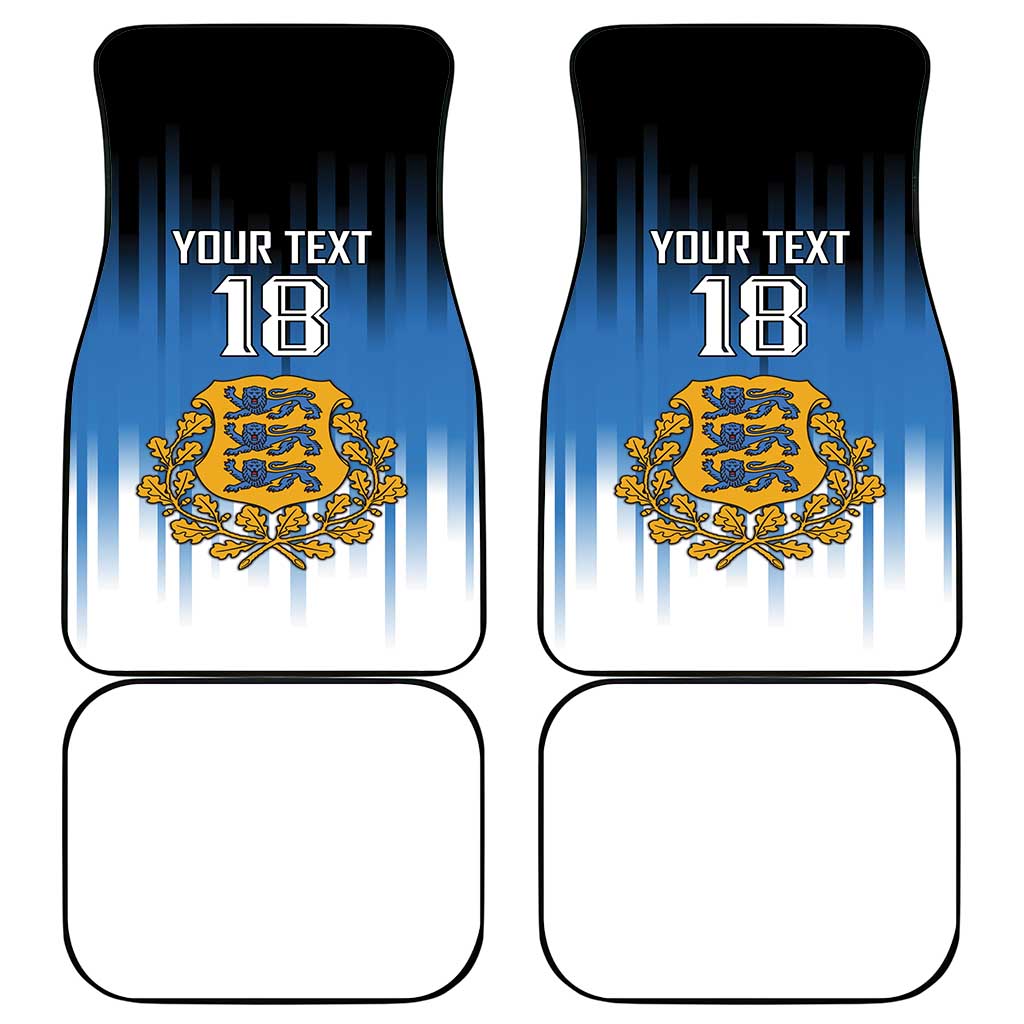 Custom Estonia Football Car Mats Come On Kalevipojad