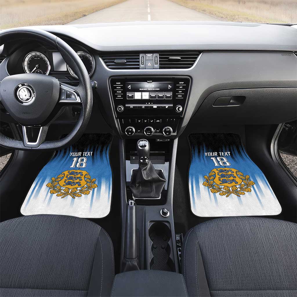 Custom Estonia Football Car Mats Come On Kalevipojad