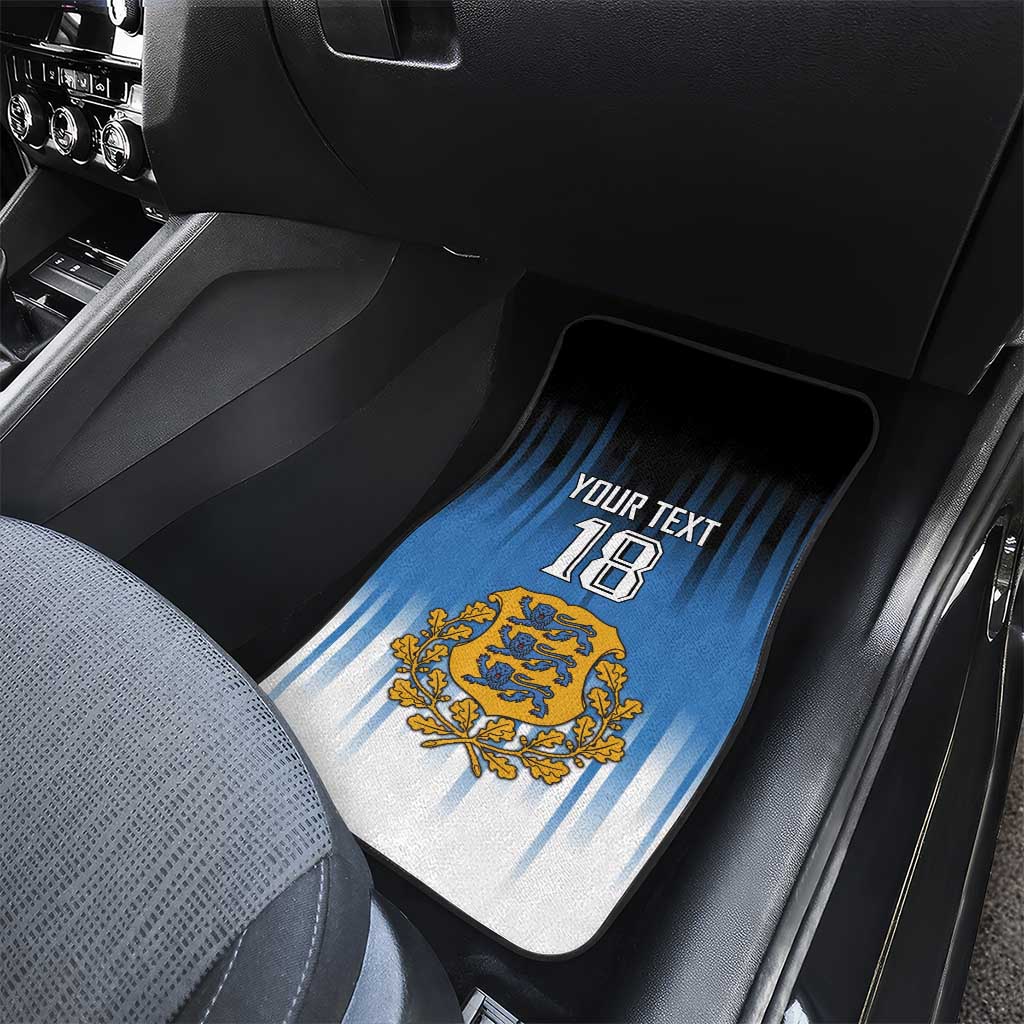 Custom Estonia Football Car Mats Come On Kalevipojad