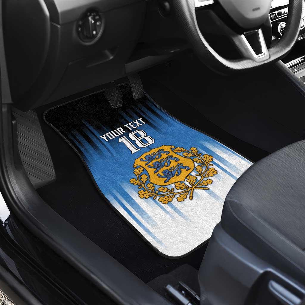 Custom Estonia Football Car Mats Come On Kalevipojad
