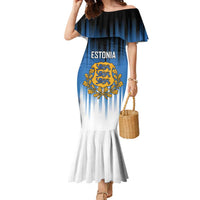 Custom Estonia Football Family Matching Mermaid Dress and Hawaiian Shirt Come On Kalevipojad