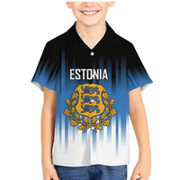 Custom Estonia Football Family Matching Mermaid Dress and Hawaiian Shirt Come On Kalevipojad