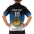 Custom Estonia Football Family Matching Off Shoulder Maxi Dress and Hawaiian Shirt Come On Kalevipojad