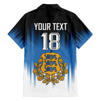 Custom Estonia Football Family Matching Tank Maxi Dress and Hawaiian Shirt Come On Kalevipojad