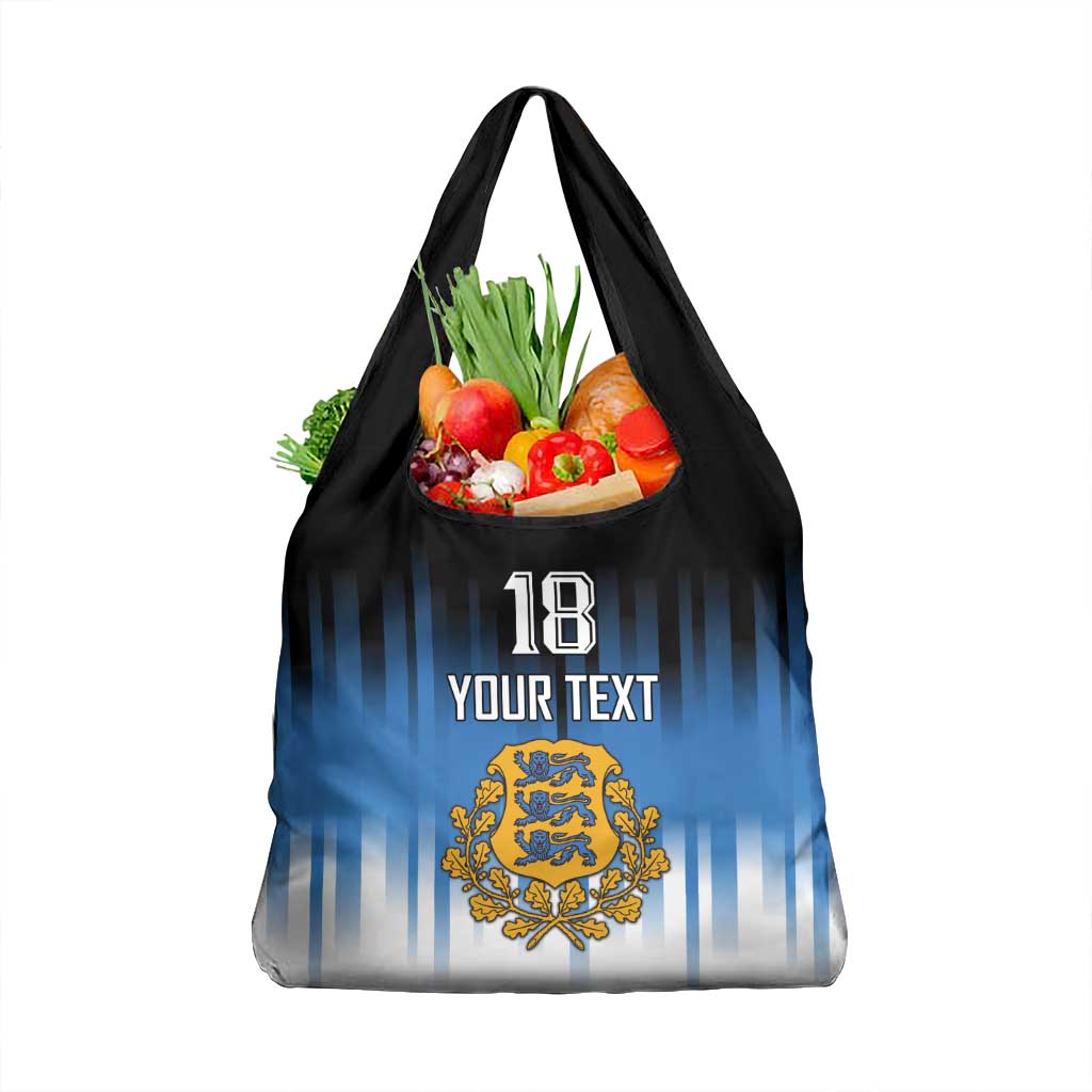 Custom Estonia Football Grocery Bag Come On Kalevipojad