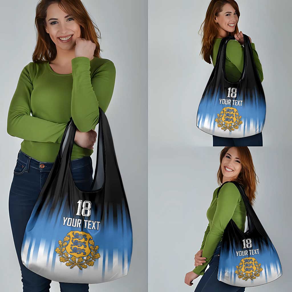Custom Estonia Football Grocery Bag Come On Kalevipojad