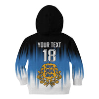Custom Estonia Football Kid Hoodie Come On Kalevipojad